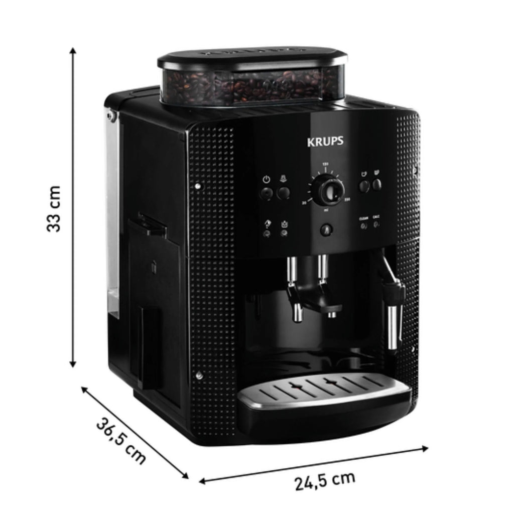 2025 Krups Essential - Cafetera súper automática, 15 Bares de presión, Molinillo cónico de Metal, con selección de cantidad e Intensidad de café, 1.7