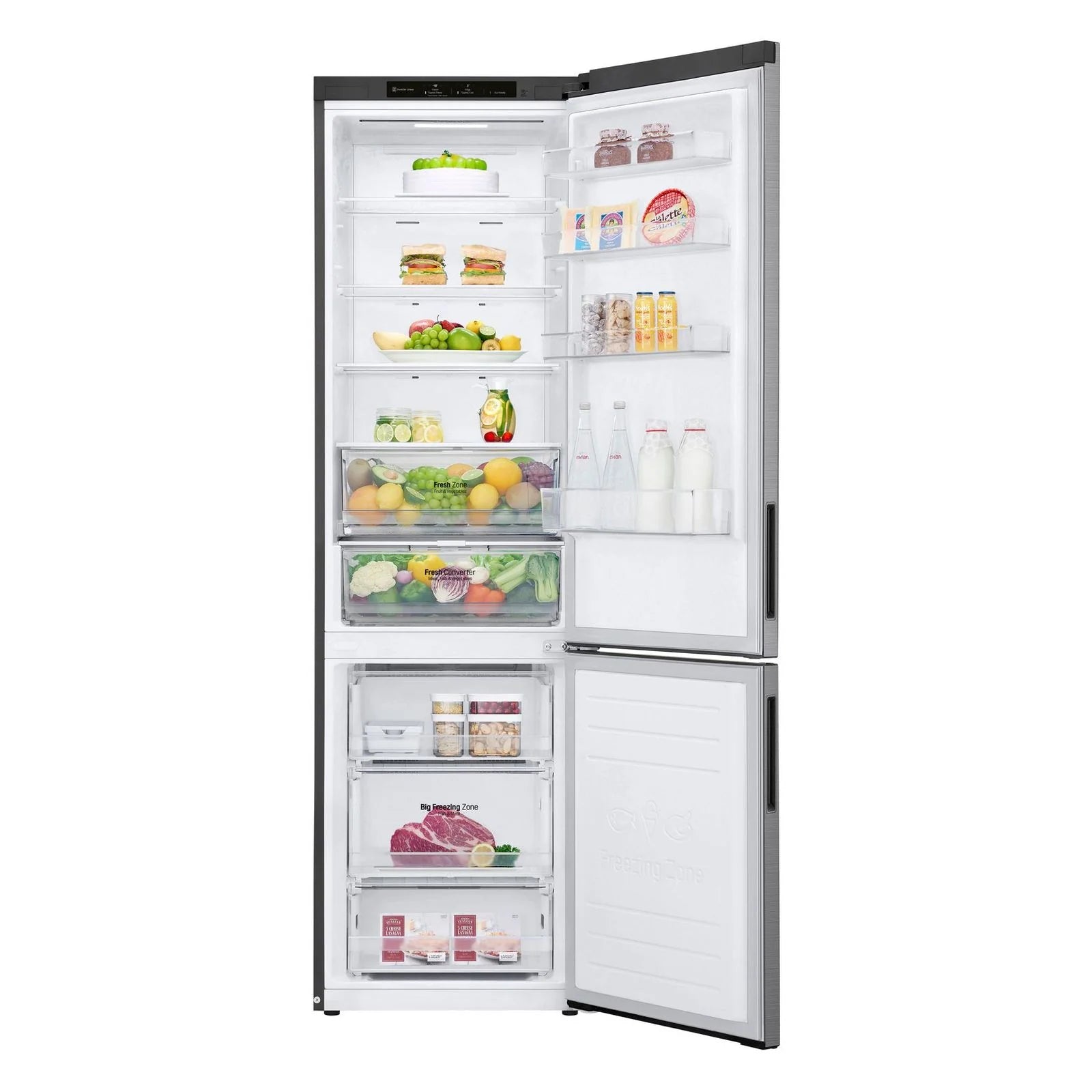 2025 LG Frigorífico combinado con congelador GBP62PZNAC Compresor Inverter Lineal