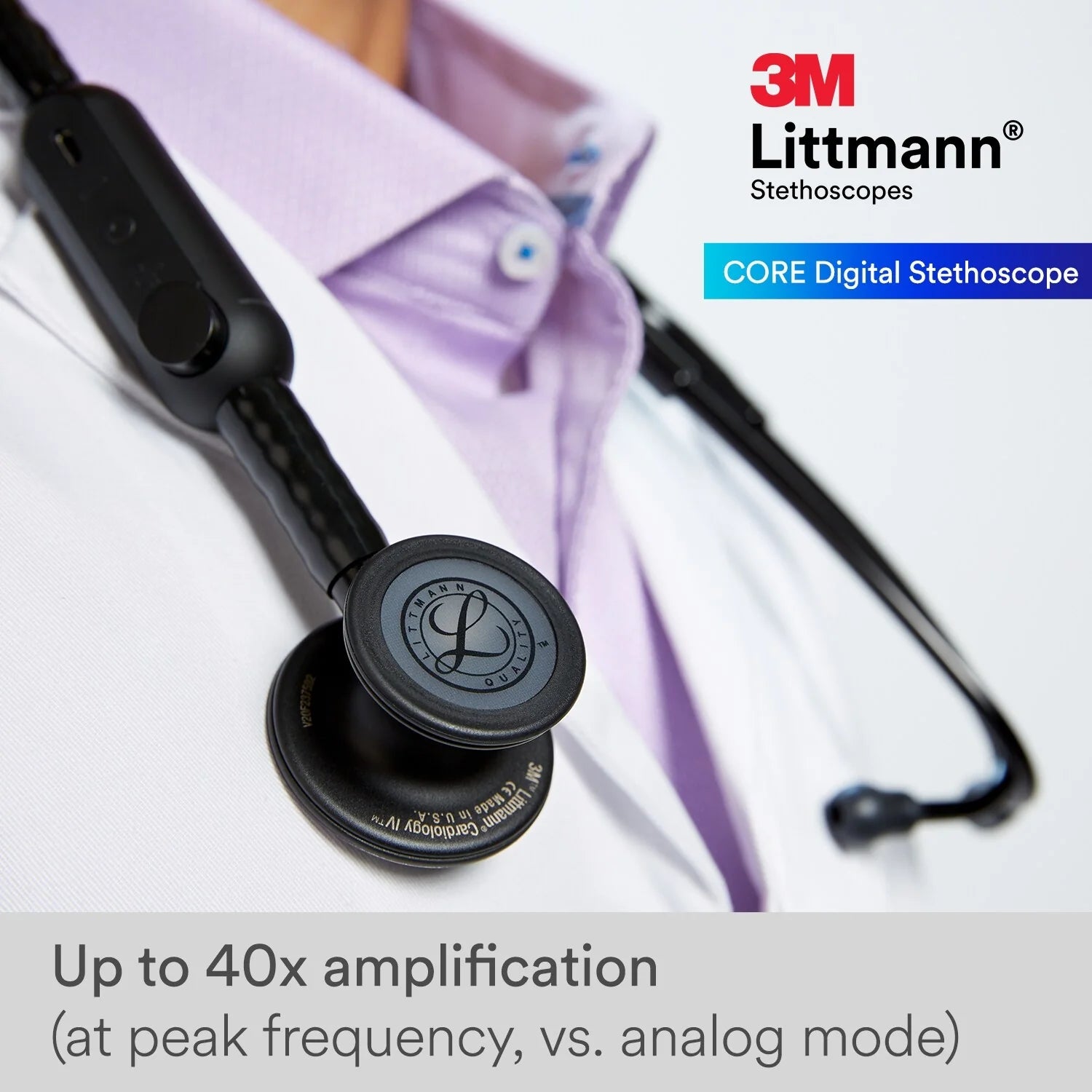 2025 Estetoscopio digital Littmann CORE 8572 – acabado brillante arcoíris