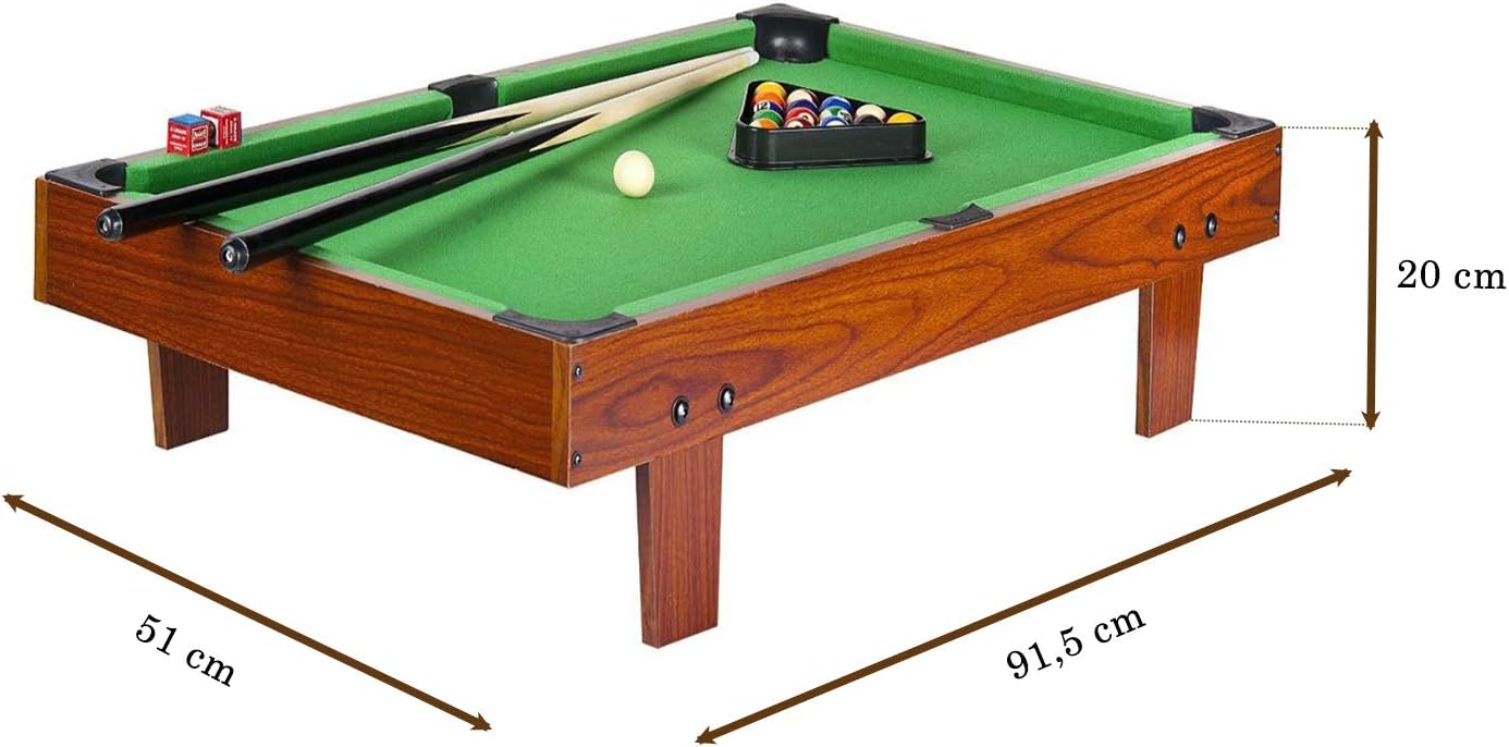 Leomark Mesa de Juegos de Madera para Niños y Adultos | Diversión en Casa o Fiesta Entretenimiento Familiar | Estable, Educativa y Fácil de Montar