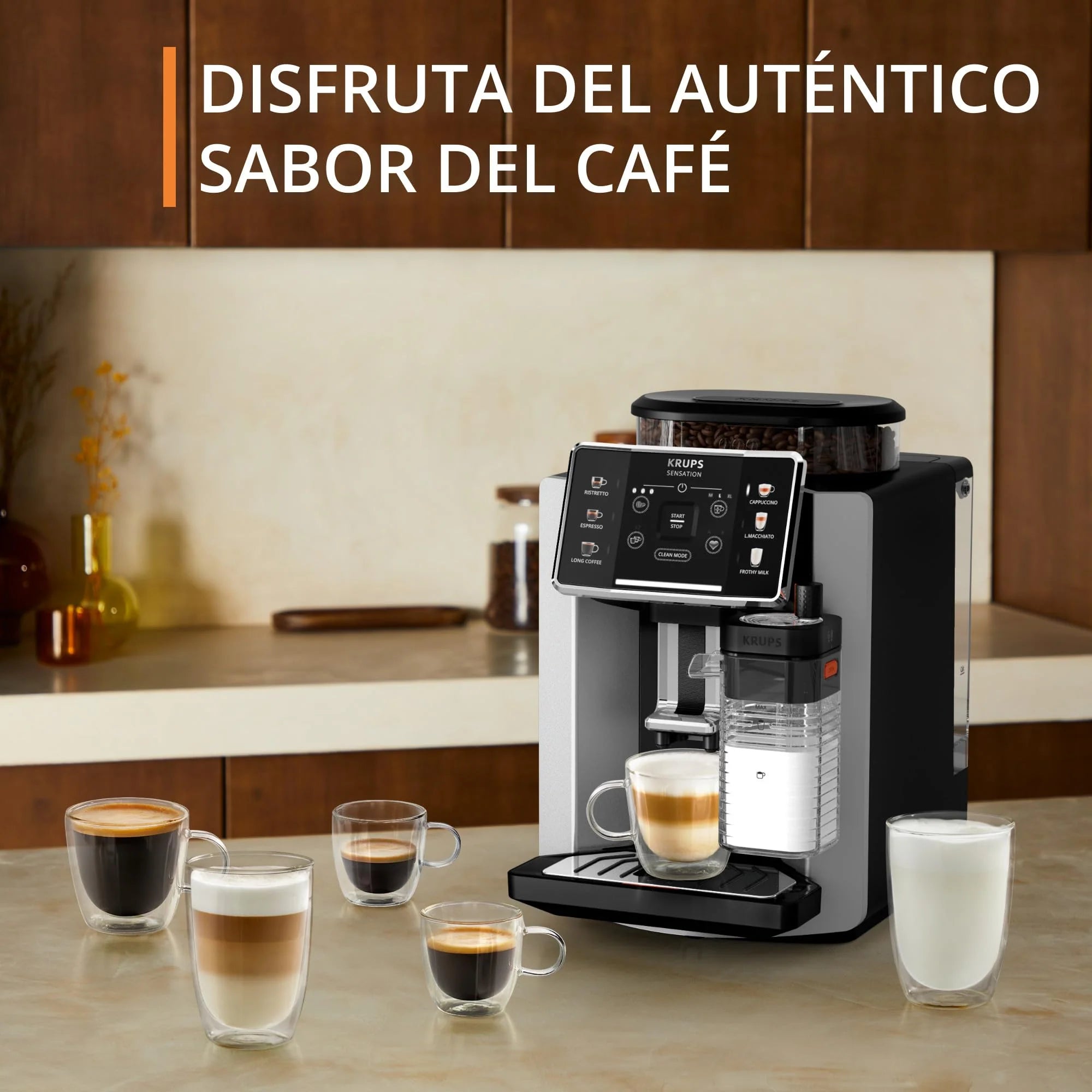 2025 Krups Essential - Cafetera súper automática, 15 Bares de presión, Molinillo cónico de Metal, con selección de cantidad e Intensidad de café, 1.7