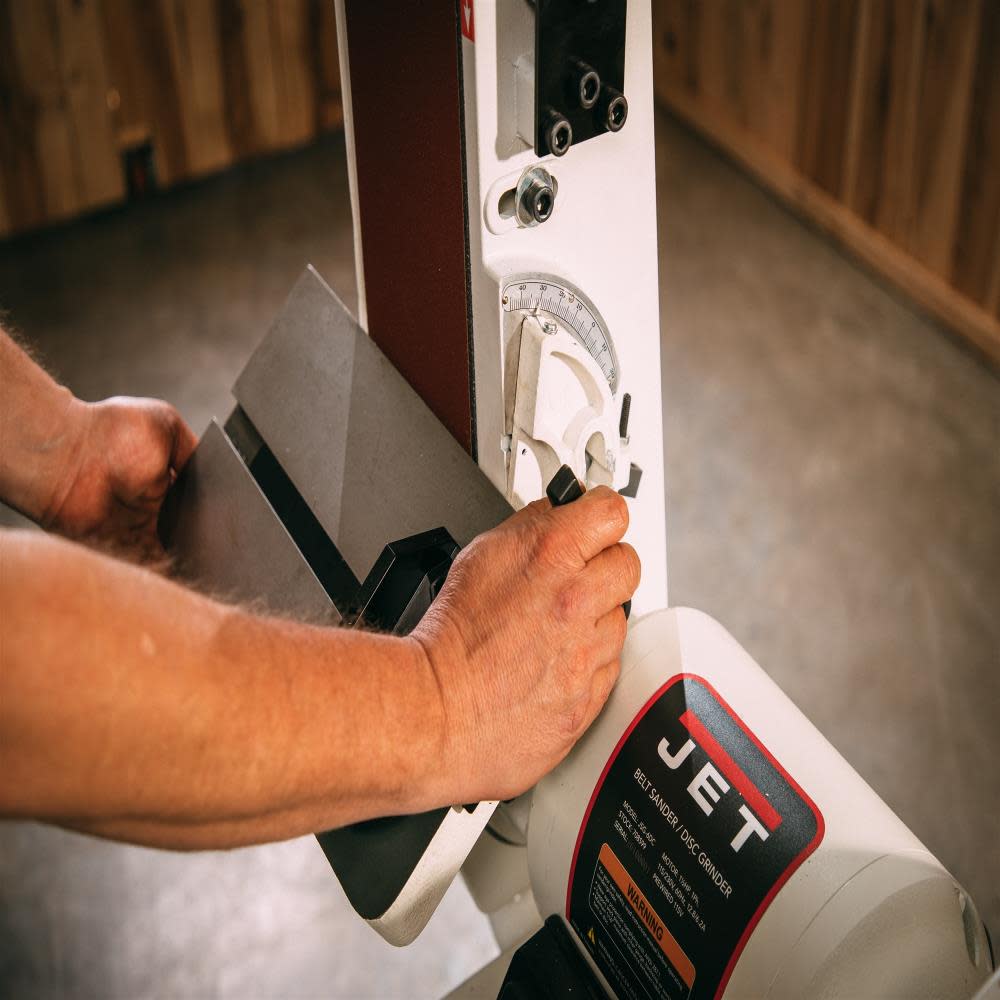 Lijadora de Banda y Disco JET JSG-6DCK de 6 x 48 Pulgadas / 12 Pulgadas con Soporte Abierto