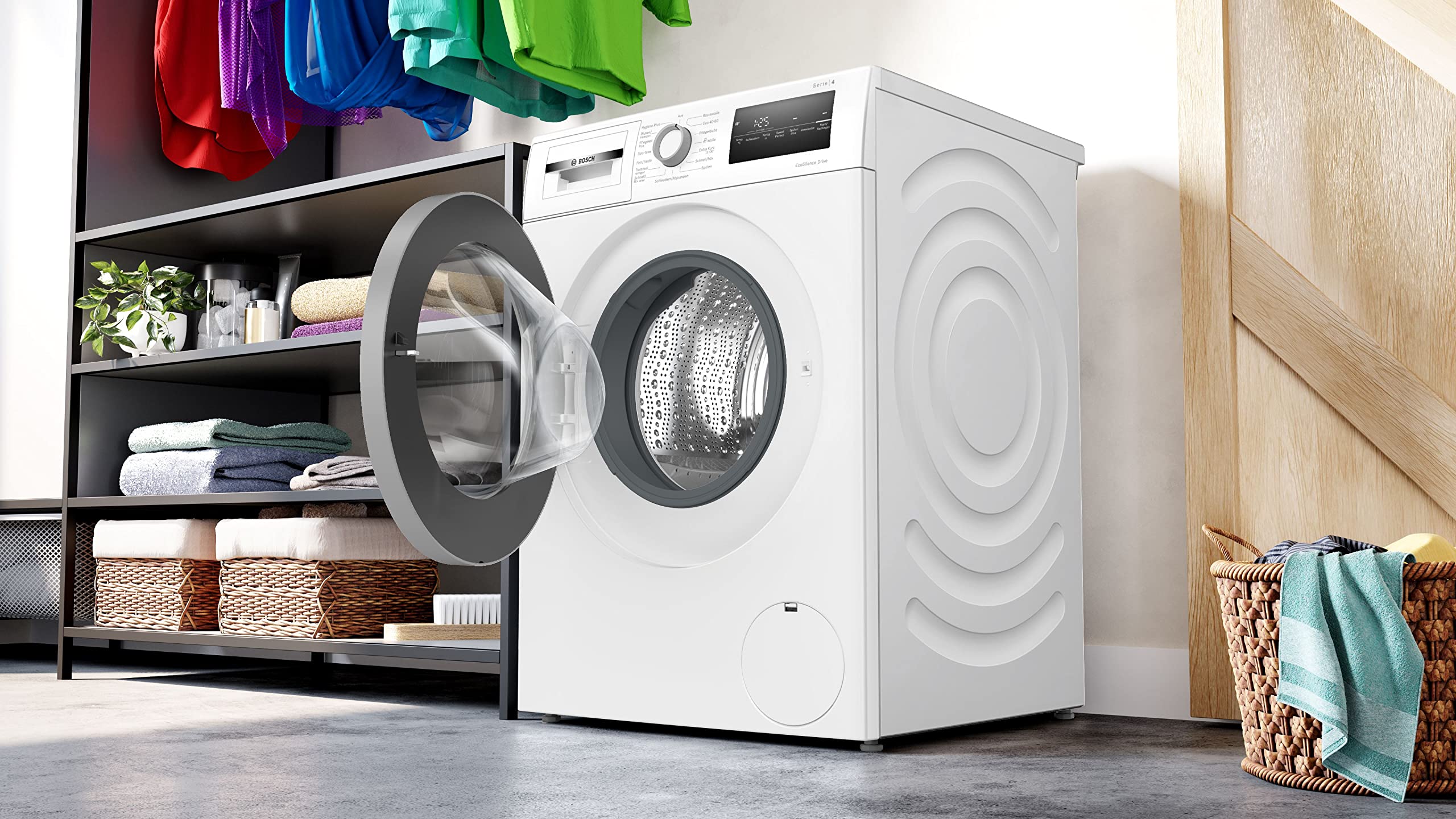 2025 BOSCH WAN28K23 Lavadora Serie 4. carga frontal. capacidad 8 kg. 1400 rpm. EcoSilence Drive: lavado silencioso y eficiente. Hygiene Plus. Speed Pe