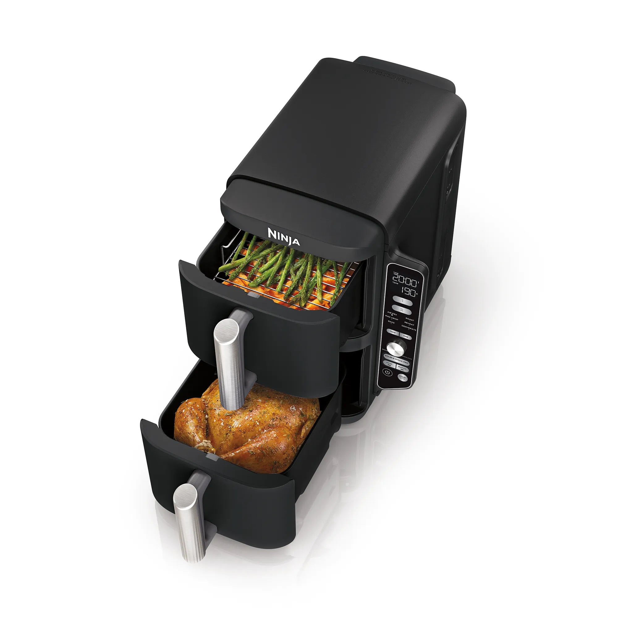 2025 Freidora de aire Ninja DoubleStack™ XXXL 9.5 L con 2 cajones