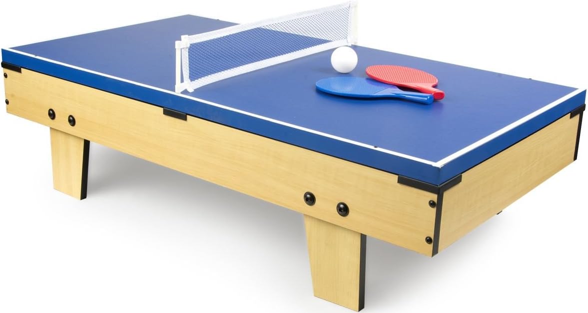 Leomark Mesa de Juegos de Madera para Niños y Adultos | Diversión en Casa o Fiesta Entretenimiento Familiar | Estable, Educativa y Fácil de Montar