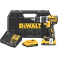 2025 DEWALT DCD796D2 Taladro Percutor Compacto Inalámbrico 20V MAX XR con Motor Sin Escobillas, 2 Baterías de 2 Ah, Cargador y Maletín