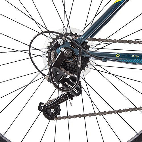 2025 Bicicleta de Montaña Semi-Rígida Huffy Stone Mountain 26 – 21 Velocidades. Ligera. Marco Azul Denim