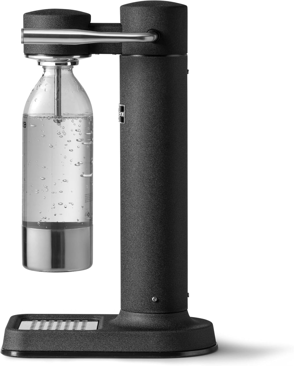 Aarke Carbonator 3, Máquina Gasificadora de Agua en Acero Inoxidable, incluye Dos Botellas (800ml), Acabado en Negro