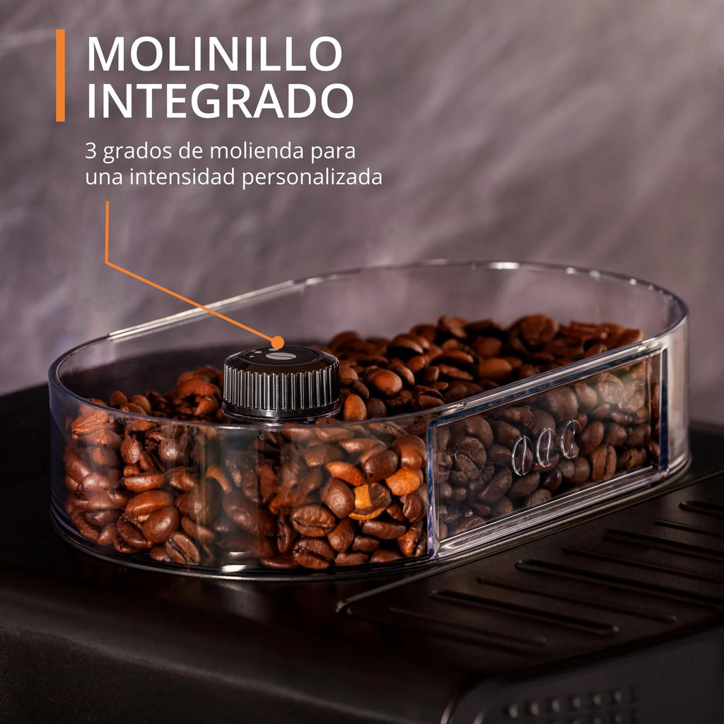 2025 Krups Essential - Cafetera súper automática, 15 Bares de presión, Molinillo cónico de Metal, con selección de cantidad e Intensidad de café, 1.7