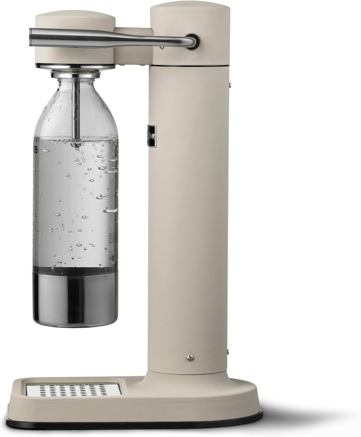Aarke Carbonator 3, Máquina Gasificadora de Agua en Acero Inoxidable, incluye Dos Botellas (800ml), Acabado en Negro