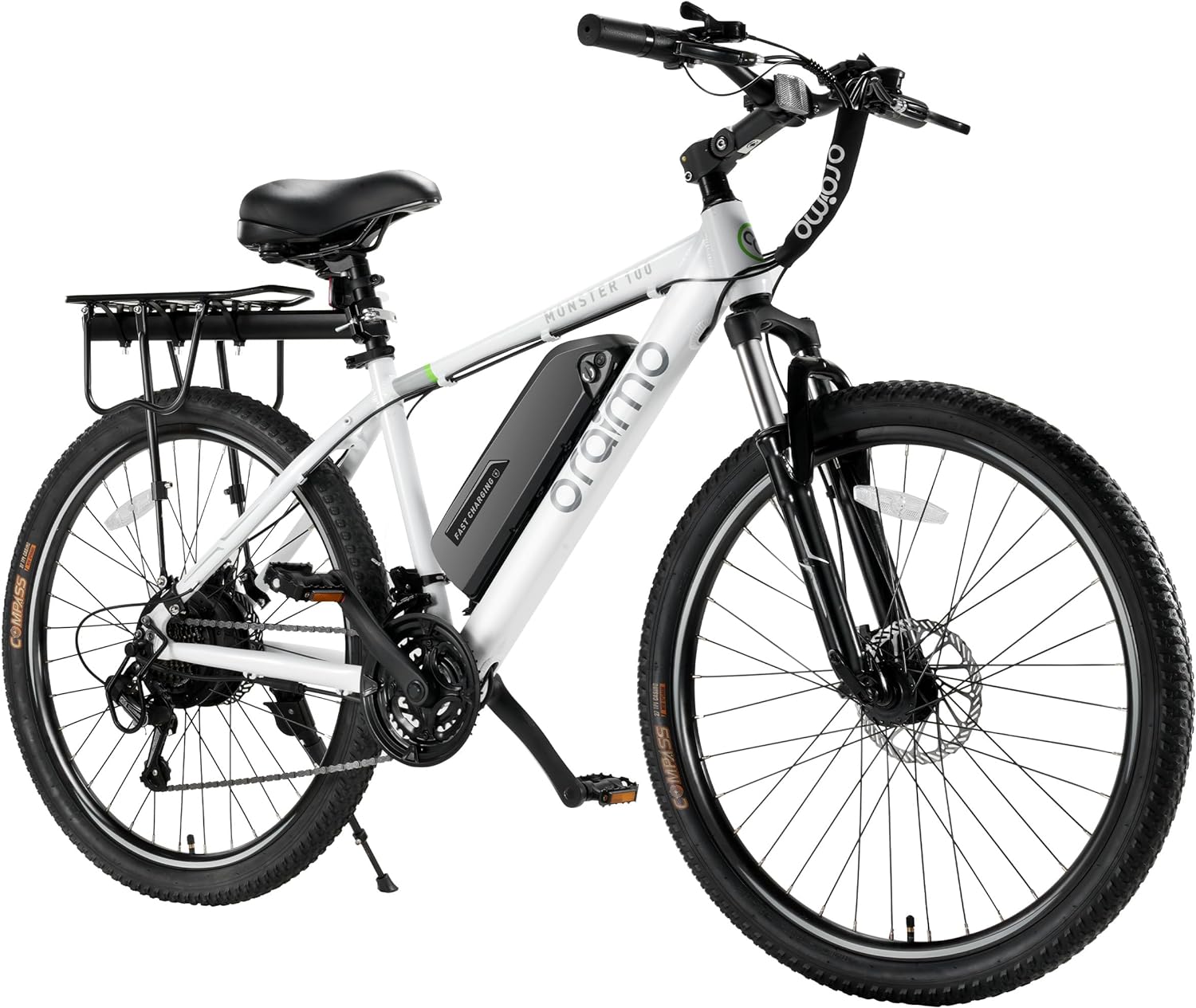 2025 Bicicleta eléctrica todoterreno para adultos Oraimo Monster 100 – Motor BAFANG 350W (pico 500W)