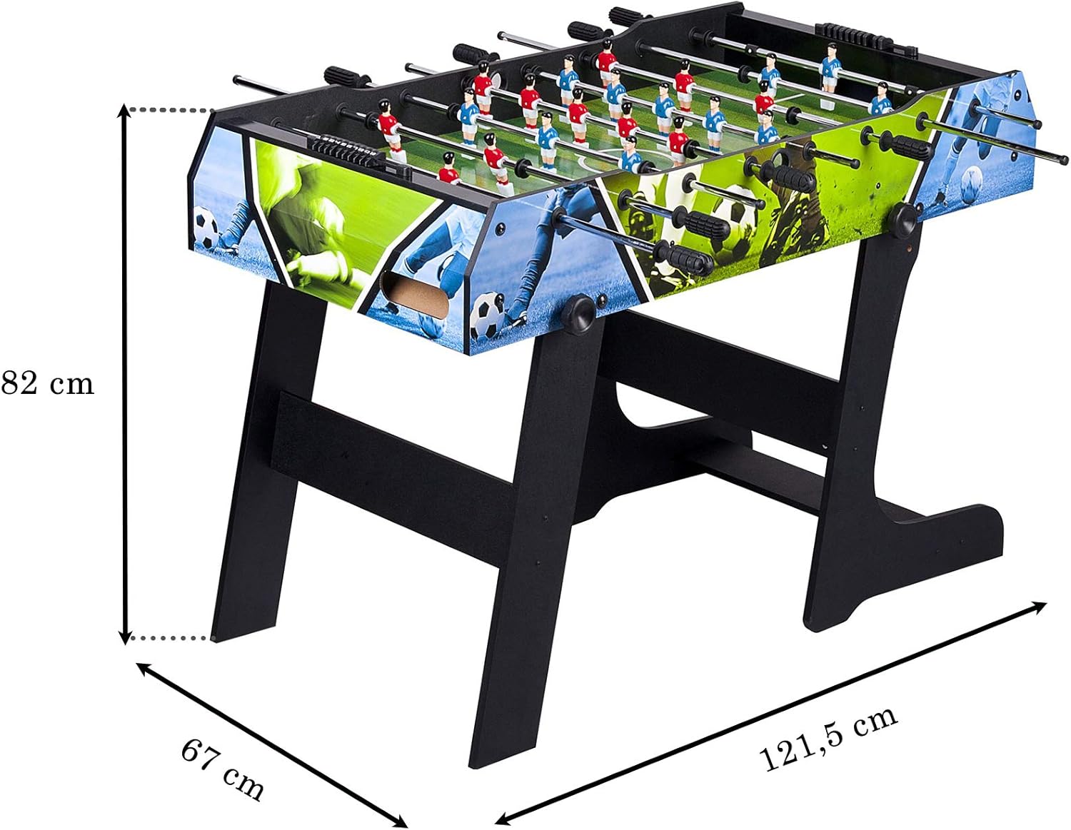 Leomark Mesa de Juegos de Madera para Niños y Adultos | Diversión en Casa o Fiesta Entretenimiento Familiar | Estable, Educativa y Fácil de Montar