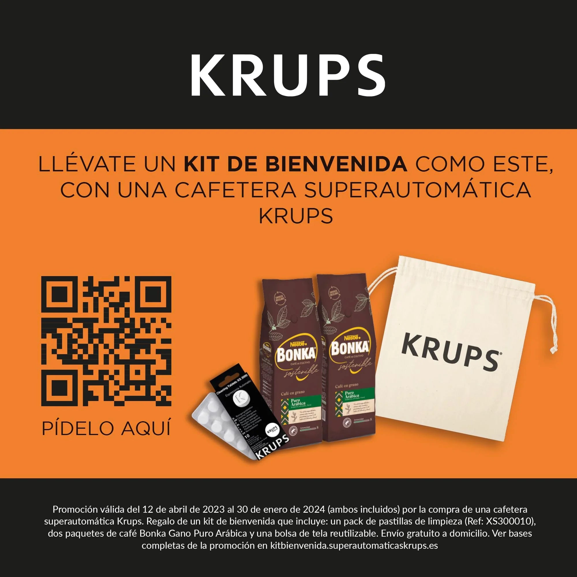 2025 Krups Essential - Cafetera súper automática, 15 Bares de presión, Molinillo cónico de Metal, con selección de cantidad e Intensidad de café, 1.7