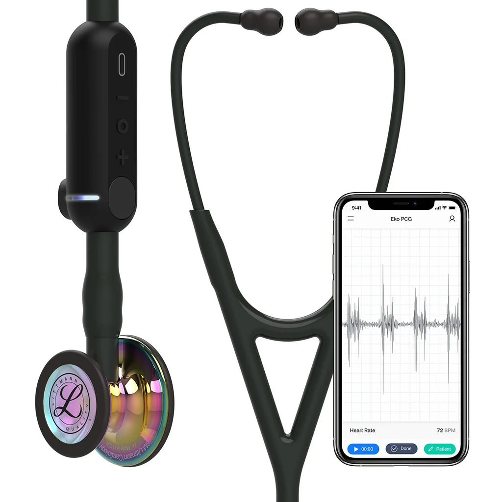 2025 Estetoscopio digital Littmann CORE 8572 – acabado brillante arcoíris