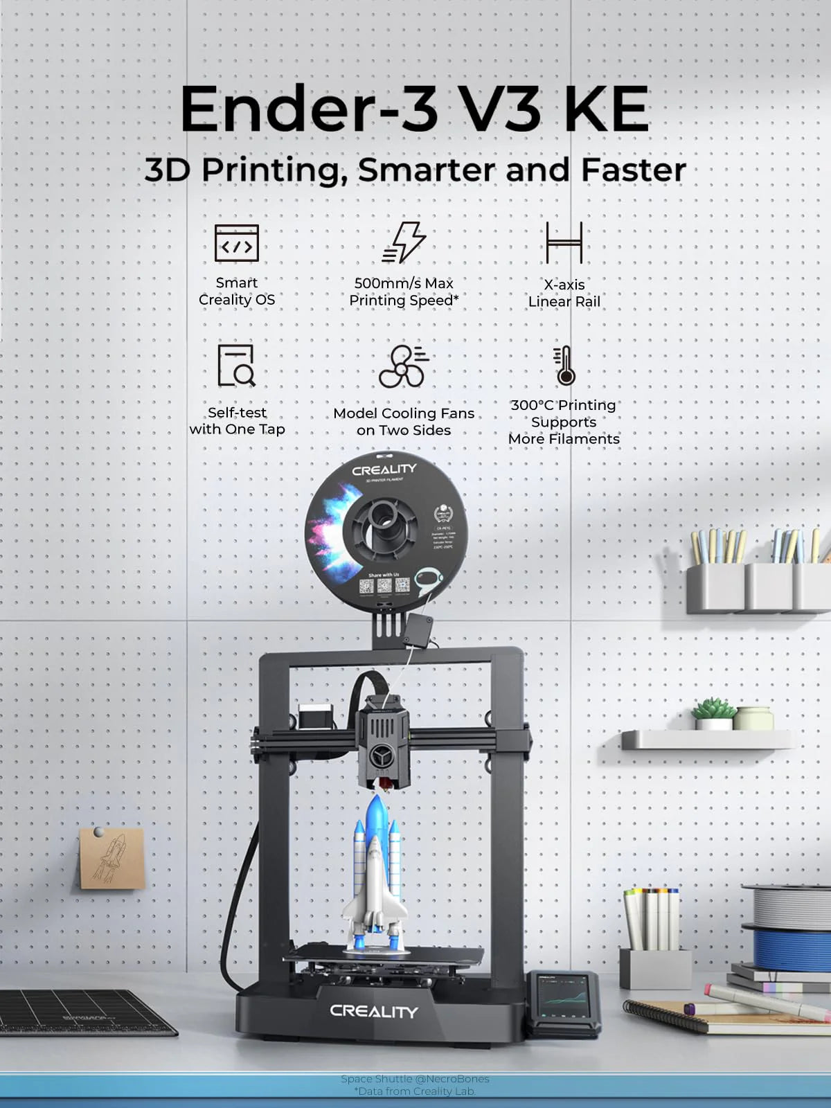 2025 Creality Ender-3 V3 KE Impresora 3D, Velocidad Alta de 500 mm/s