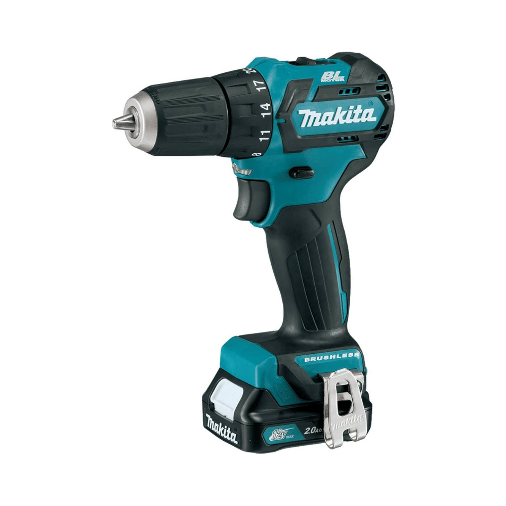 2025 Kit de Taladro-Atornillador Cordless Makita FD07R1 12V MAX CXT con Motor sin Carbón. 3/8 Pulgadas