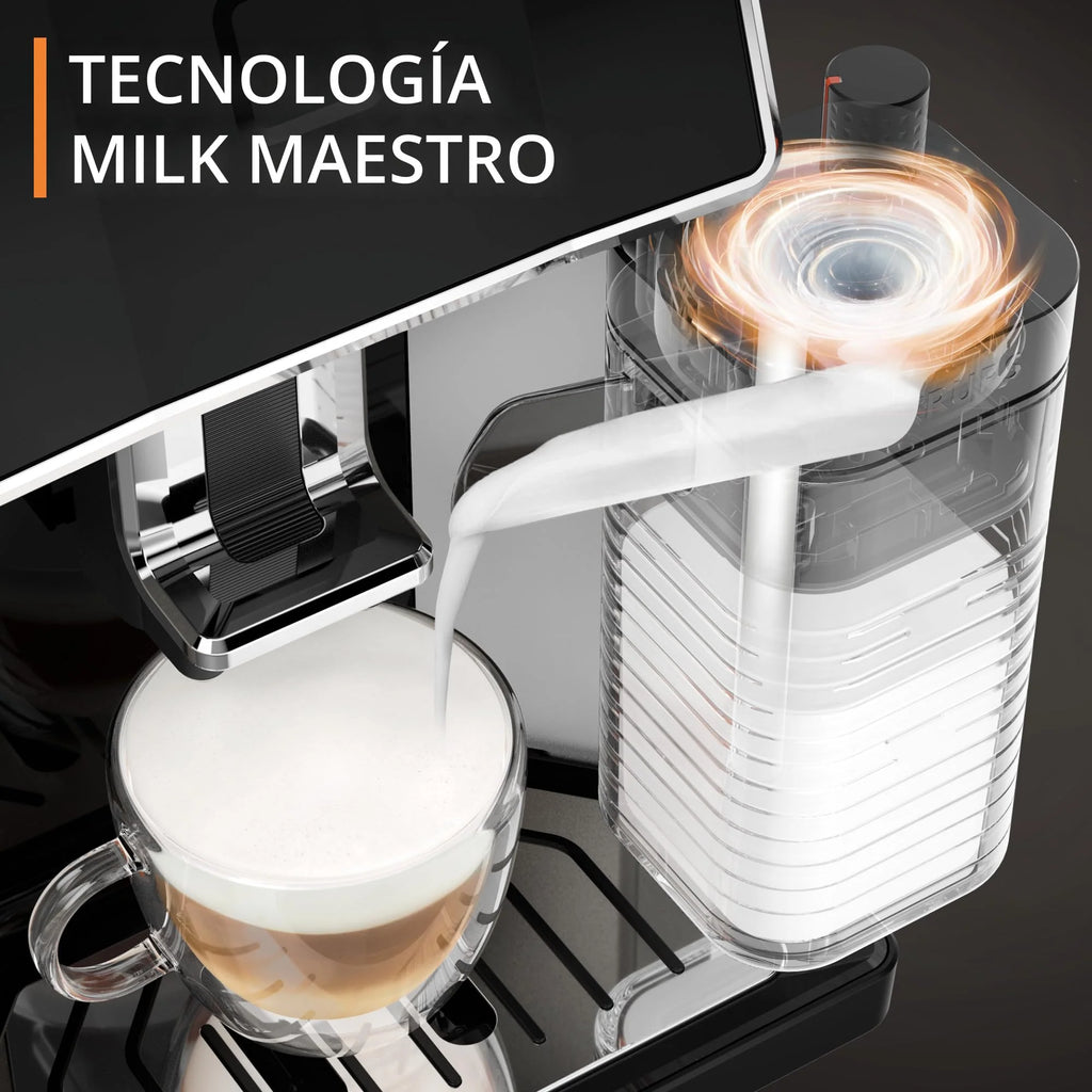 2025 Krups Essential - Cafetera súper automática, 15 Bares de presión, Molinillo cónico de Metal, con selección de cantidad e Intensidad de café, 1.7