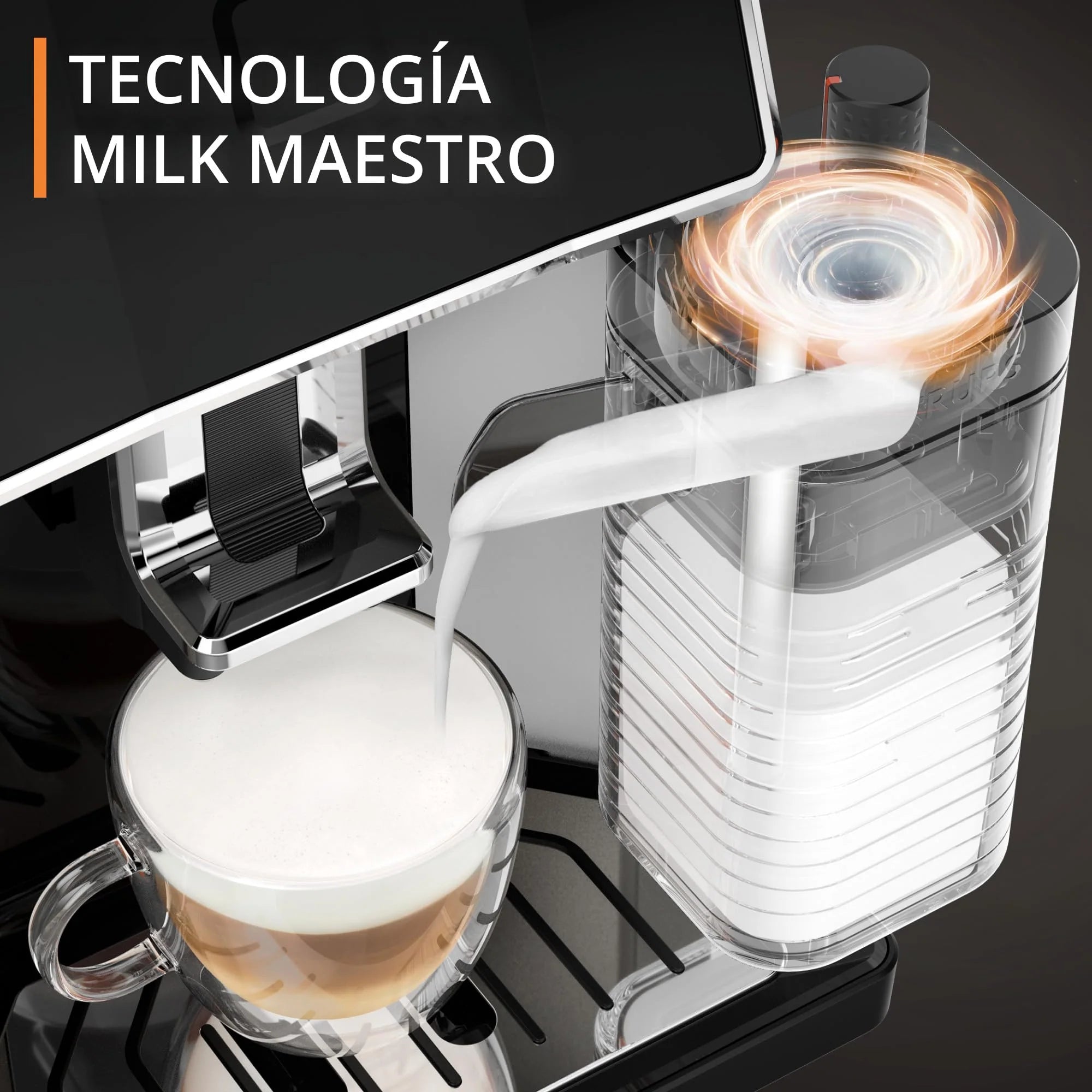2025 Krups Essential - Cafetera súper automática, 15 Bares de presión, Molinillo cónico de Metal, con selección de cantidad e Intensidad de café, 1.7