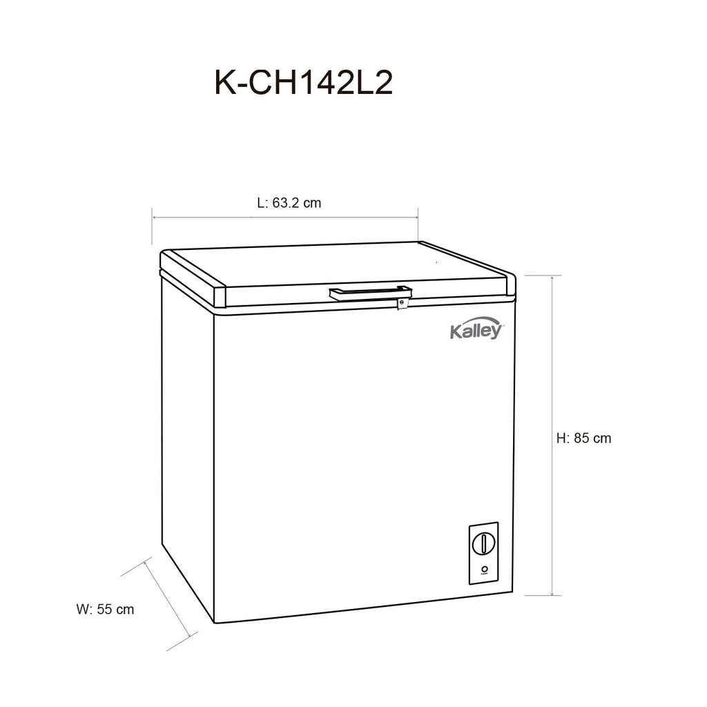 2025 Congelador Dual Blanco 63.2x85cm De 142 Litros Con Control De Temperatura E Iluminación Interna
