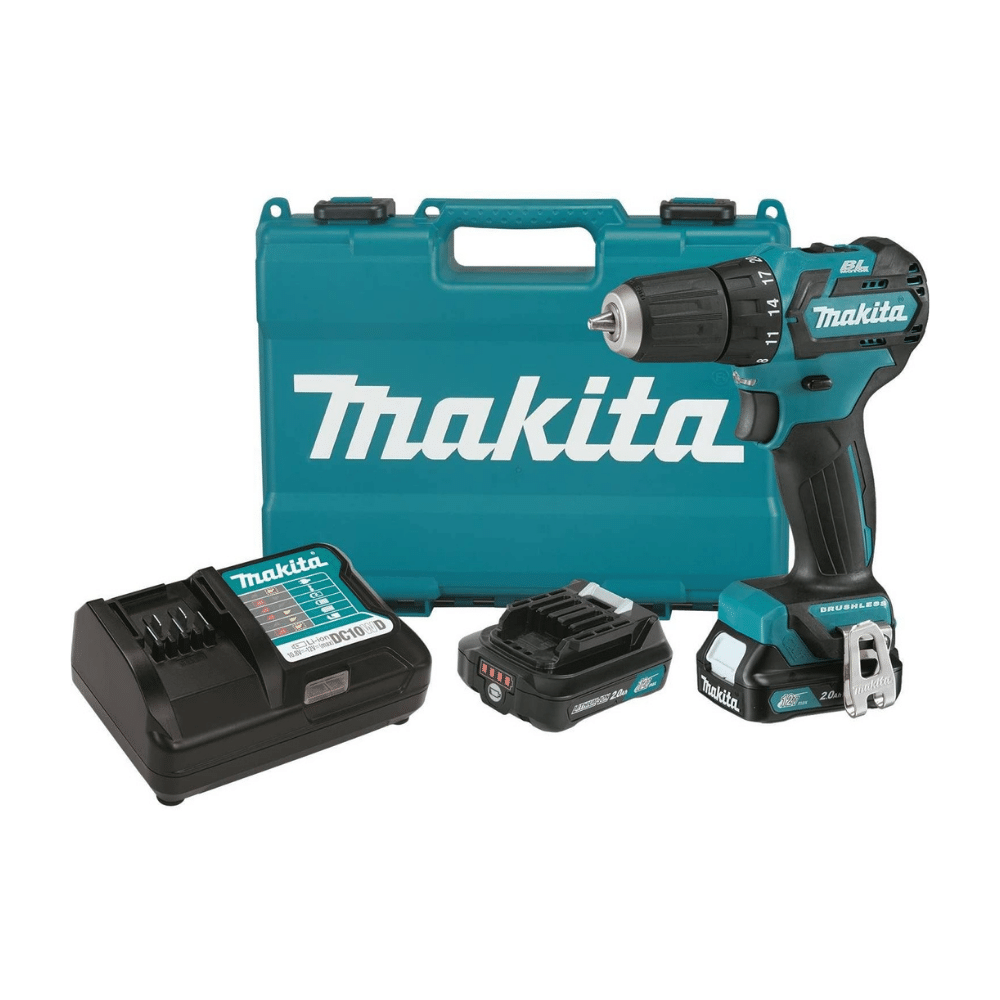 2025 Kit de Taladro-Atornillador Cordless Makita FD07R1 12V MAX CXT con Motor sin Carbón. 3/8 Pulgadas