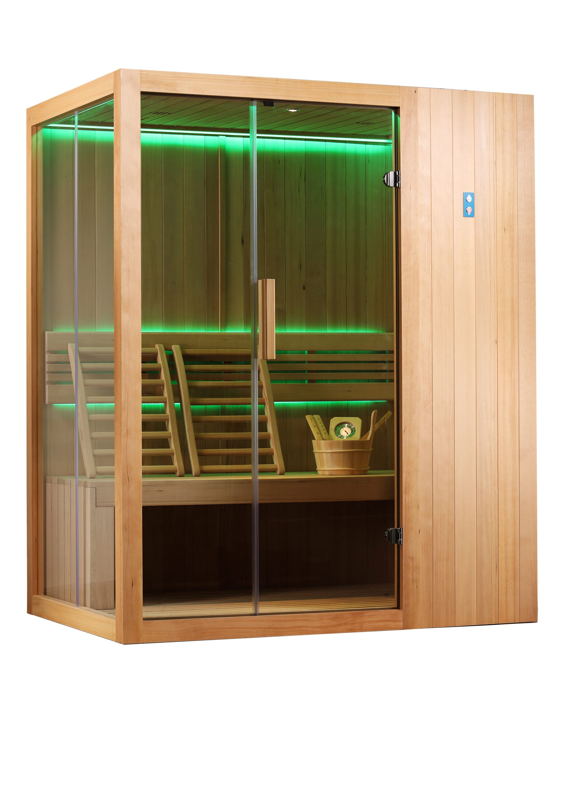 CABINA SAUNA TRADICIONAL PRE-FABRICADA MADERA PINO 5M3