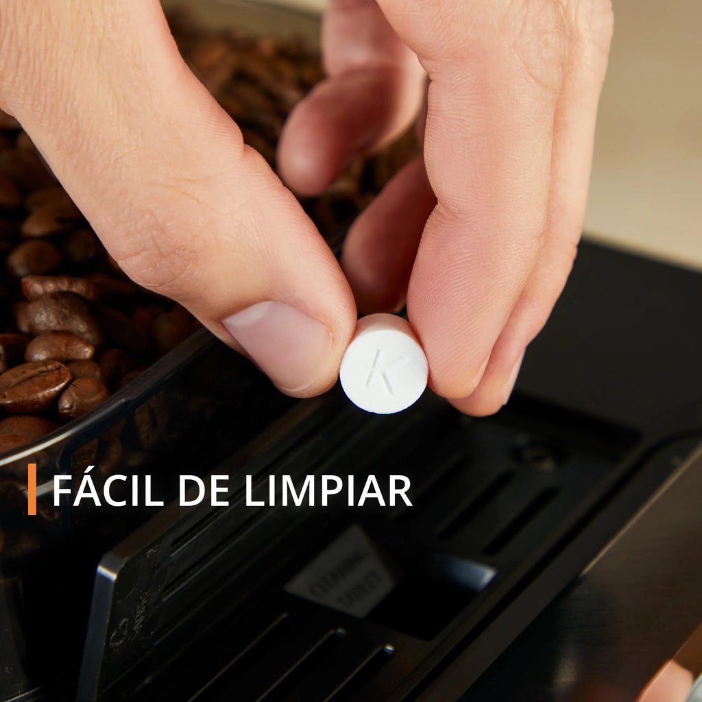 2025 Krups Essential - Cafetera súper automática, 15 Bares de presión, Molinillo cónico de Metal, con selección de cantidad e Intensidad de café, 1.7