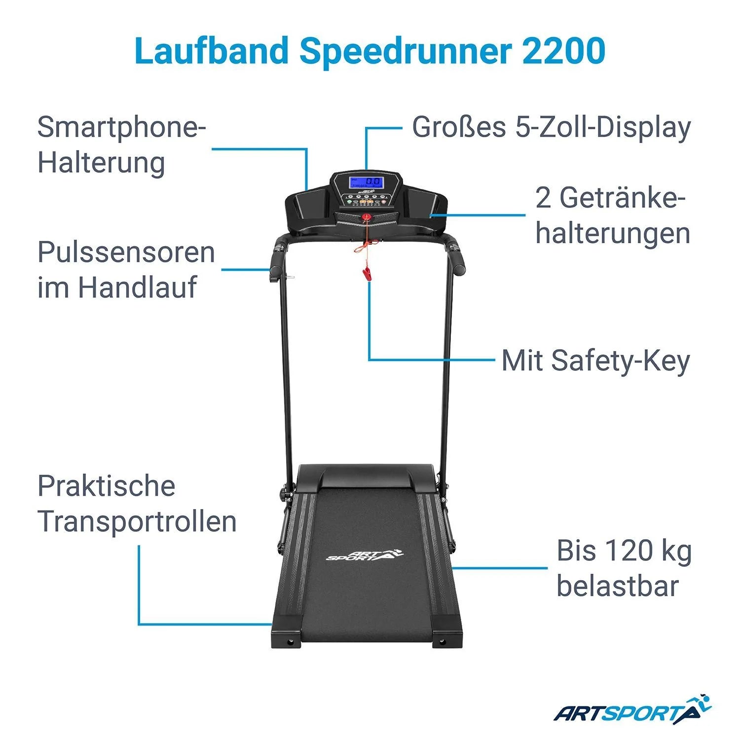 2025 Cinta de correr Speedrunner 2200