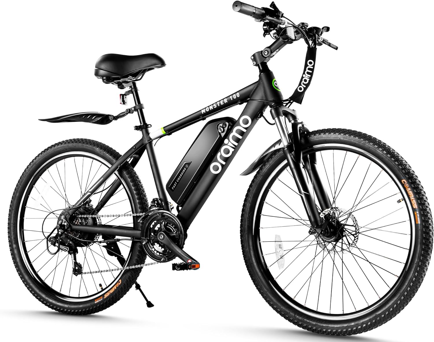2025 Bicicleta eléctrica todoterreno para adultos Oraimo Monster 100 – Motor BAFANG 350W (pico 500W)
