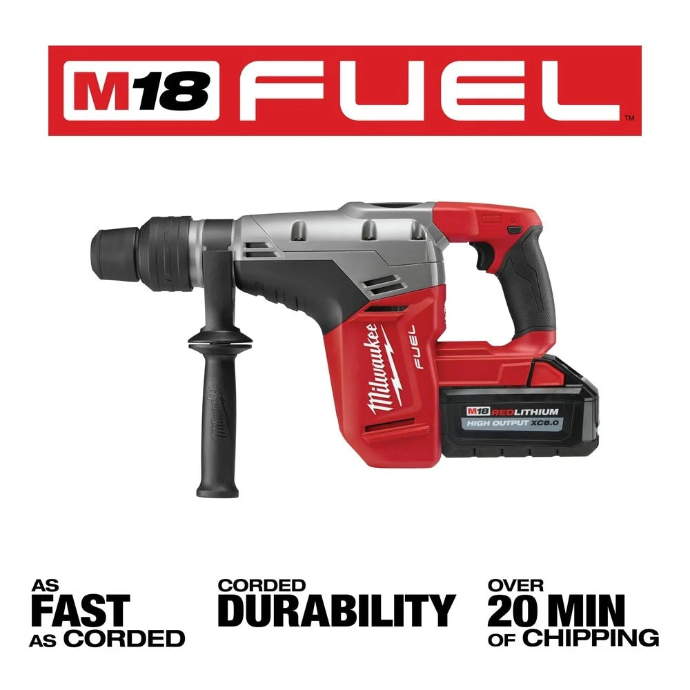 2025 Milwaukee 2717-22HD M18 FUEL Martillo Rotativo SDS Max de 1-9/16 con 2 Baterías