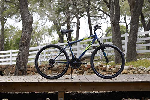 2025 Bicicleta de Montaña Semi-Rígida Huffy Stone Mountain 26 – 21 Velocidades. Ligera. Marco Azul Denim