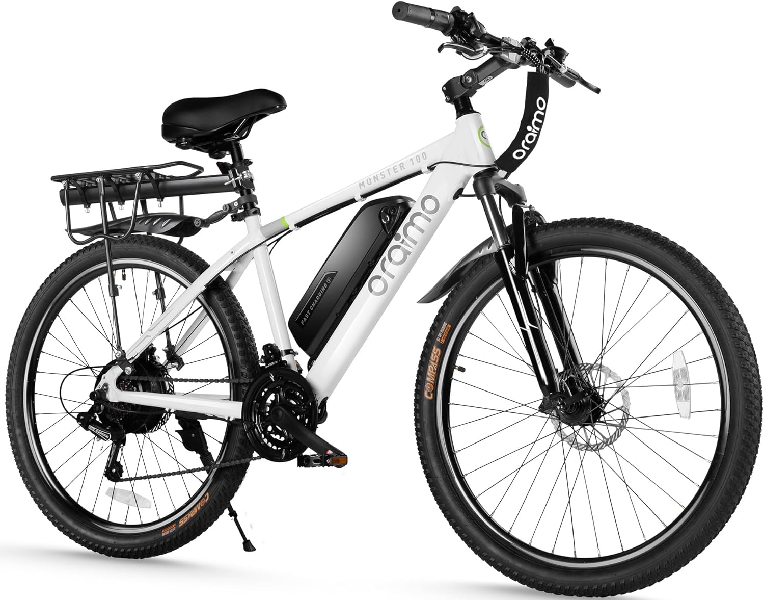 2025 Bicicleta eléctrica todoterreno para adultos Oraimo Monster 100 – Motor BAFANG 350W (pico 500W)
