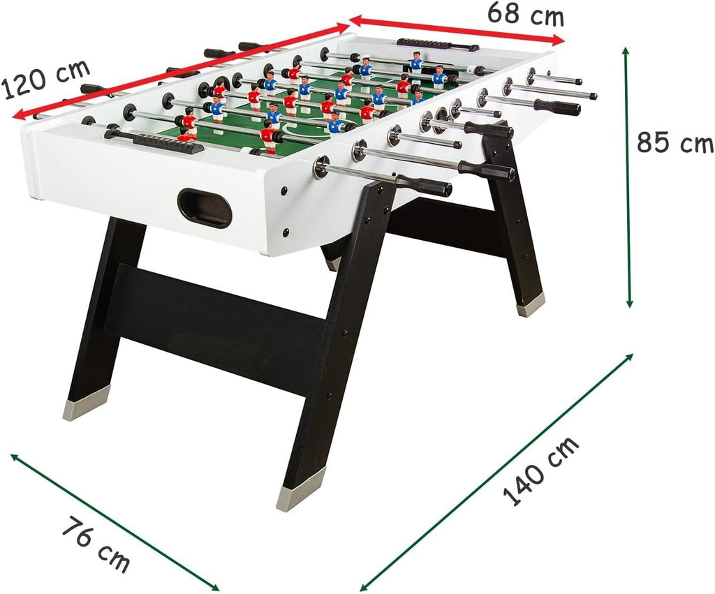 Leomark Mesa de Juegos de Madera para Niños y Adultos | Diversión en Casa o Fiesta Entretenimiento Familiar | Estable, Educativa y Fácil de Montar