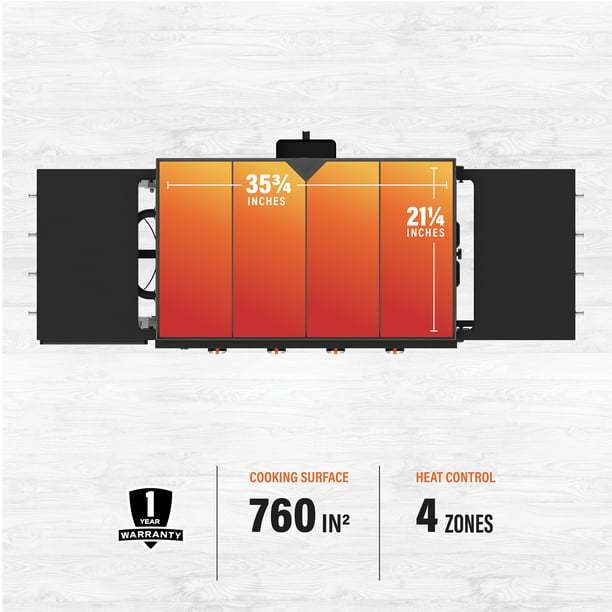 Blackstone 4-Burner 36 Griddle Cooking Station with Hard Cover