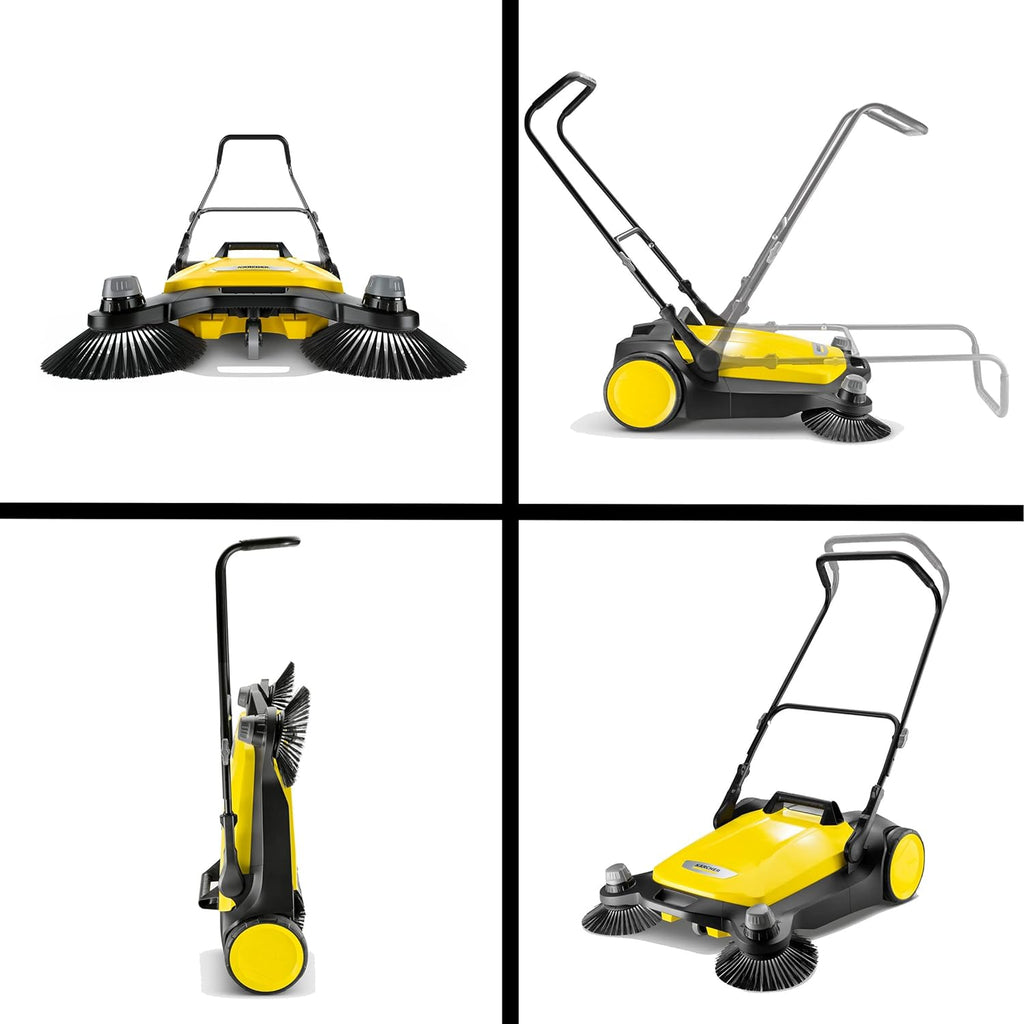 2025 Barredora Manual S 6 Twin para Exteriores – Capacidad de 10 Galones – Ancho de Barrido de 33.9″ – Barrido de hasta 32.300 Pies Cuadrados por Hora
