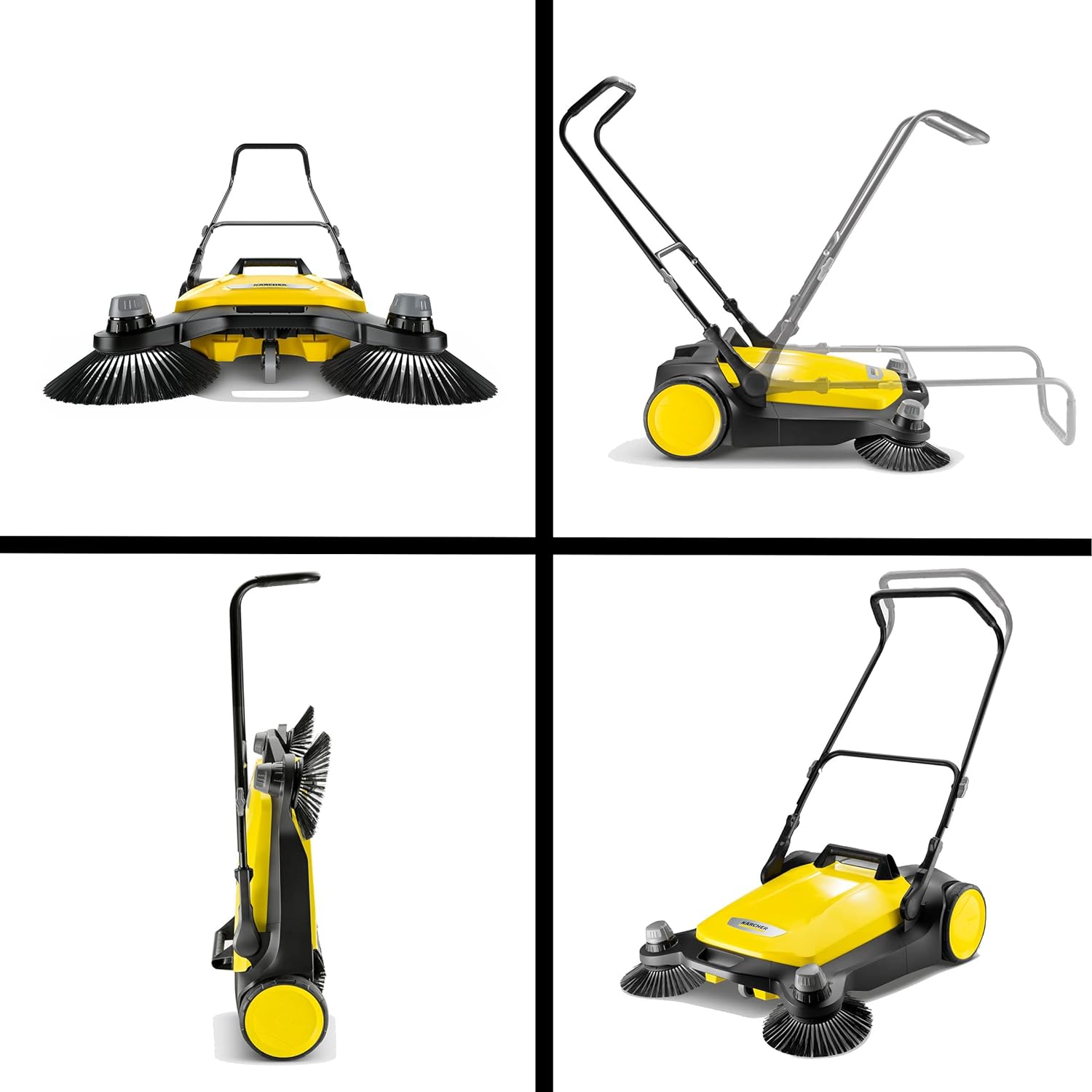 2025 Barredora Manual S 6 Twin para Exteriores – Capacidad de 10 Galones – Ancho de Barrido de 33.9″ – Barrido de hasta 32.300 Pies Cuadrados por Hora