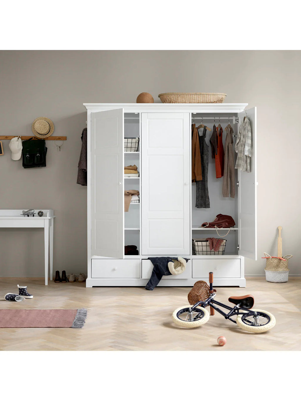 2025 Armario Seaside de 3 puertas - Blanco