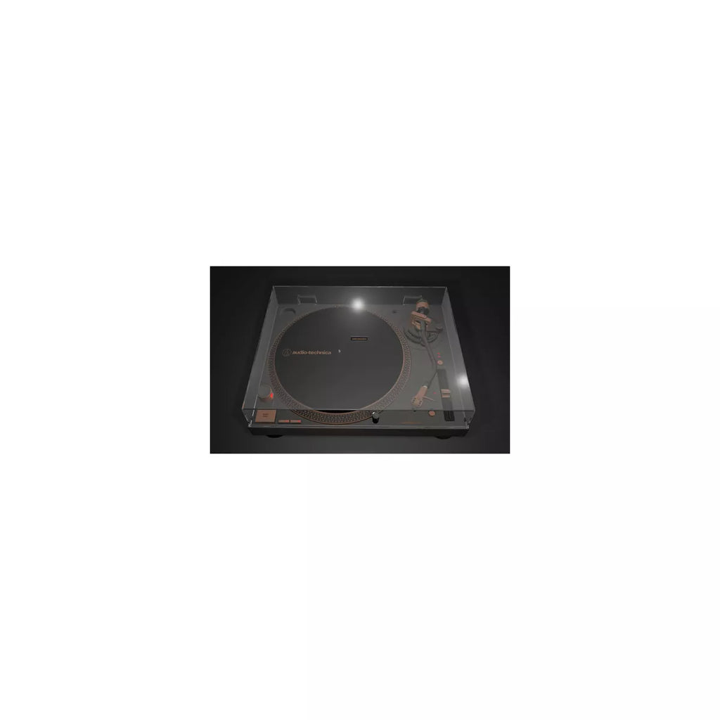 2025 Audio Technica AT-LP120XUSB-BZ Tocadiscos de tracción directa USB, color bronce – 3 velocidades, preamplificador integrado, conversión de vinilo