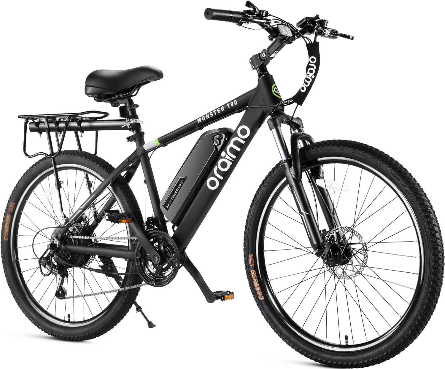 2025 Bicicleta eléctrica todoterreno para adultos Oraimo Monster 100 – Motor BAFANG 350W (pico 500W)