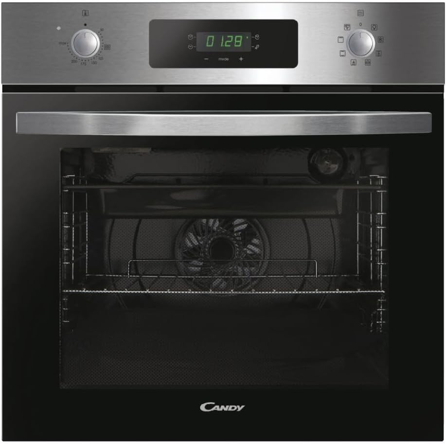 Idea FIDC X625 L, Horno Multifunción, 70L, Limpieza Aquactiva, 1 Bandeja y 2 Rejillas, Guía Telescópica, 8 Funciones, Display Timer Touch, Mandos Push&Pull, Puerta 2 Cristales, Inox y Negro