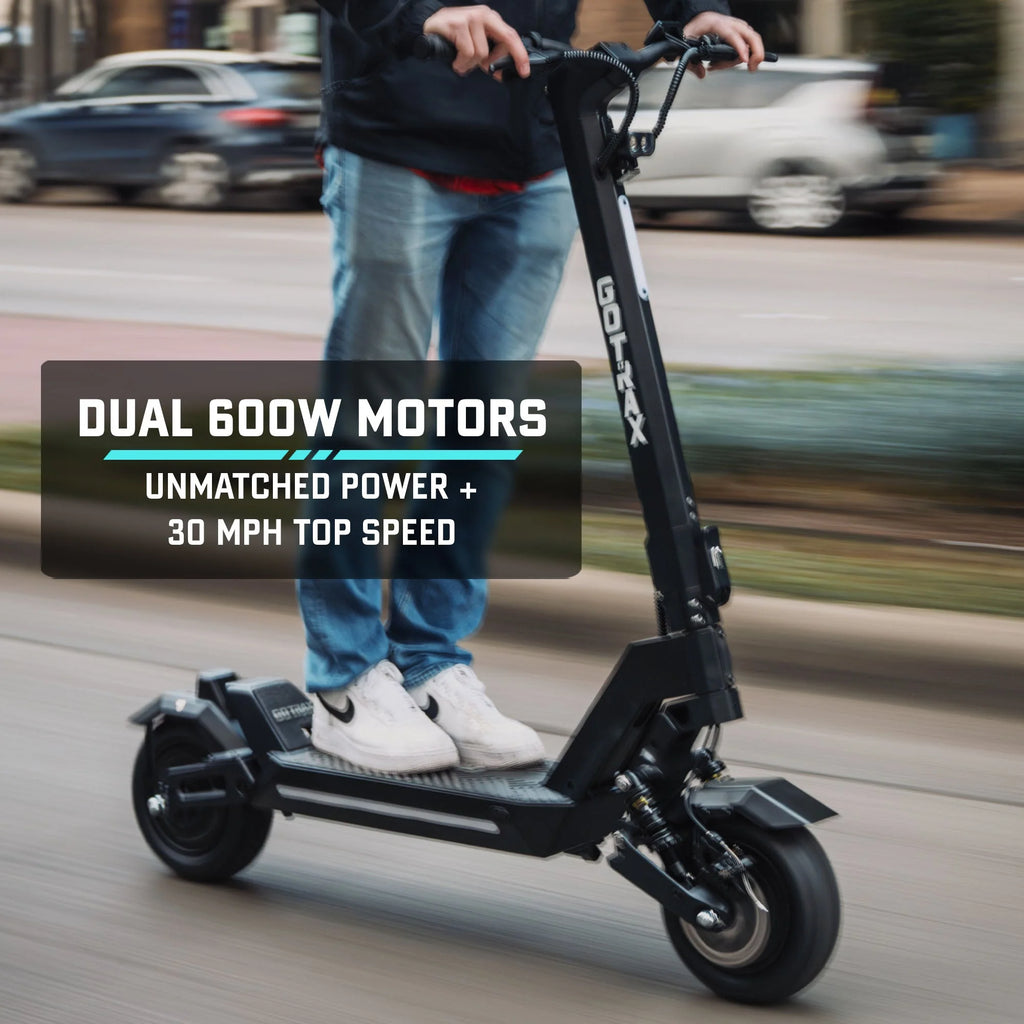 2025 GOTRAX GX1 Patinete Eléctrico de Doble Motor – Patinete Todo Terreno de Alto Rendimiento para Adultos. Velocidad Máxima 64 km/h