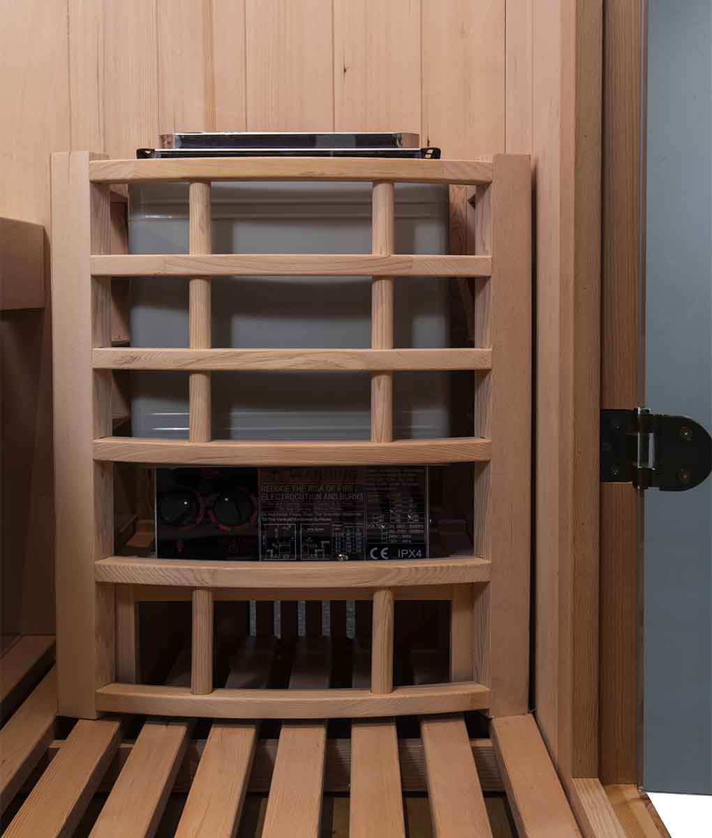 CABINA SAUNA TRADICIONAL PRE-FABRICADA MADERA PINO 5M3