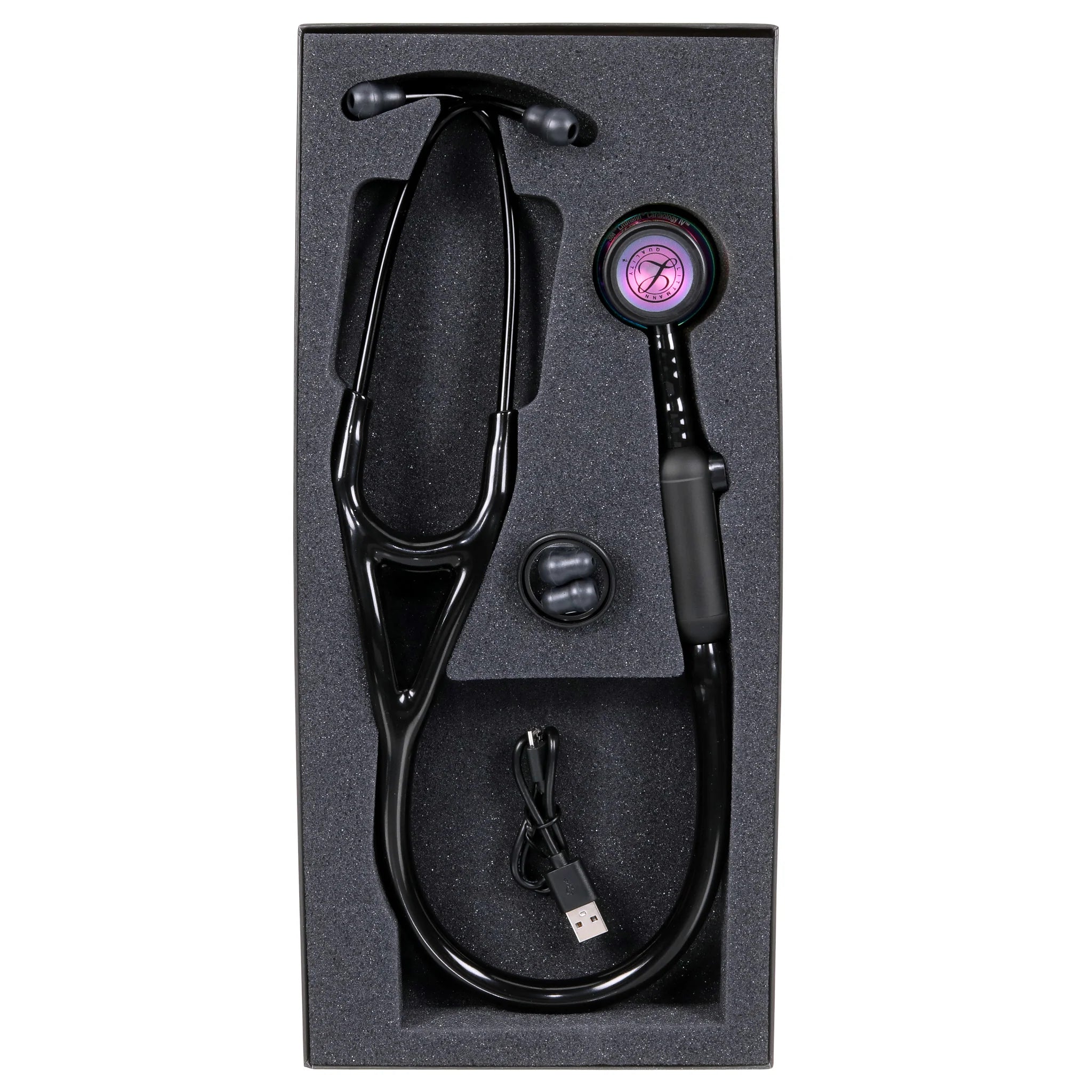 2025 Estetoscopio digital Littmann CORE 8572 – acabado brillante arcoíris