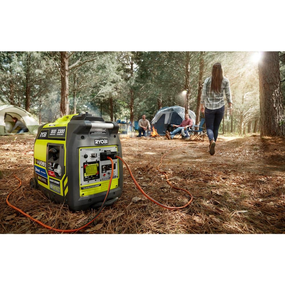 2025 Generador Inverter a Gasolina de 2,300 Vatios con Arranque por Retroceso y Sensor de Apagado por CO - RYi2322