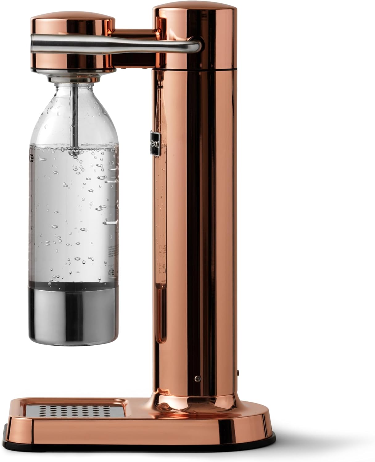 Aarke Carbonator 3, Máquina Gasificadora de Agua en Acero Inoxidable, incluye Dos Botellas (800ml), Acabado en Negro