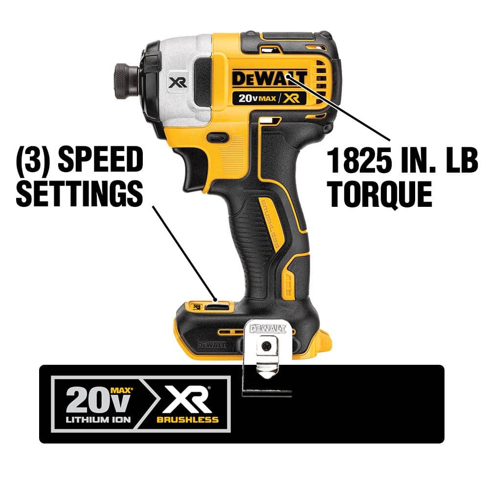 2025 Kit de Herramientas 5 en 1 20V MAX Sin Cable con Motor Sin Escobillas. Baterías de 4.0Ah (2) y Cargador DCKTS599M2
