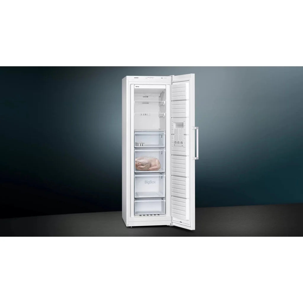 2025 Congelador arcón Siemens iQ300 GS36NVWEP – 242 L, independiente, clase energética E, blanco