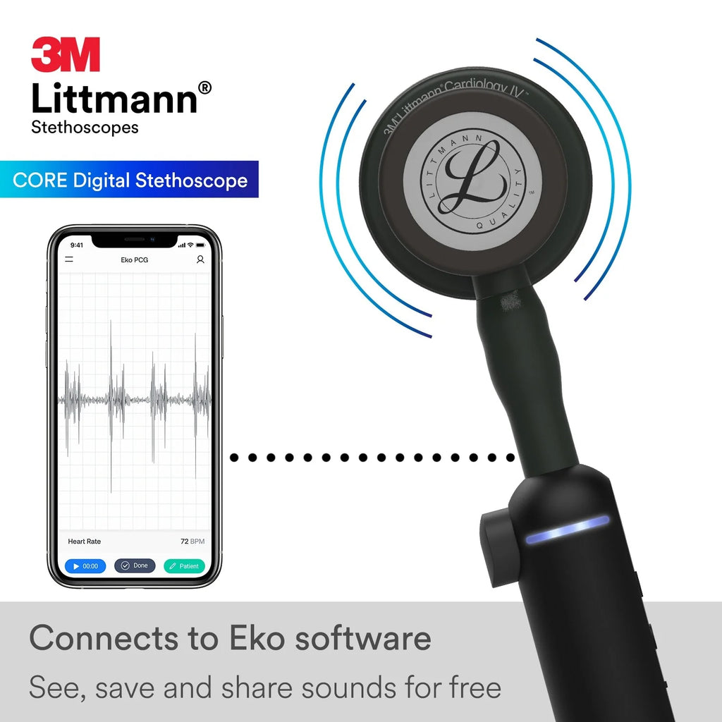 2025 Estetoscopio digital Littmann CORE 8572 – acabado brillante arcoíris