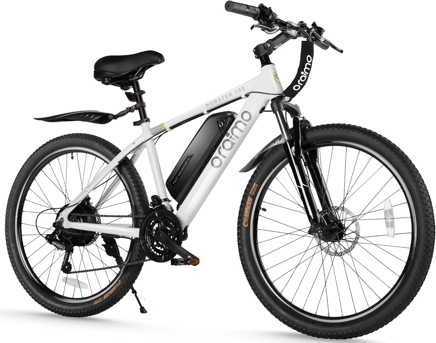 2025 Bicicleta eléctrica todoterreno para adultos Oraimo Monster 100 – Motor BAFANG 350W (pico 500W)
