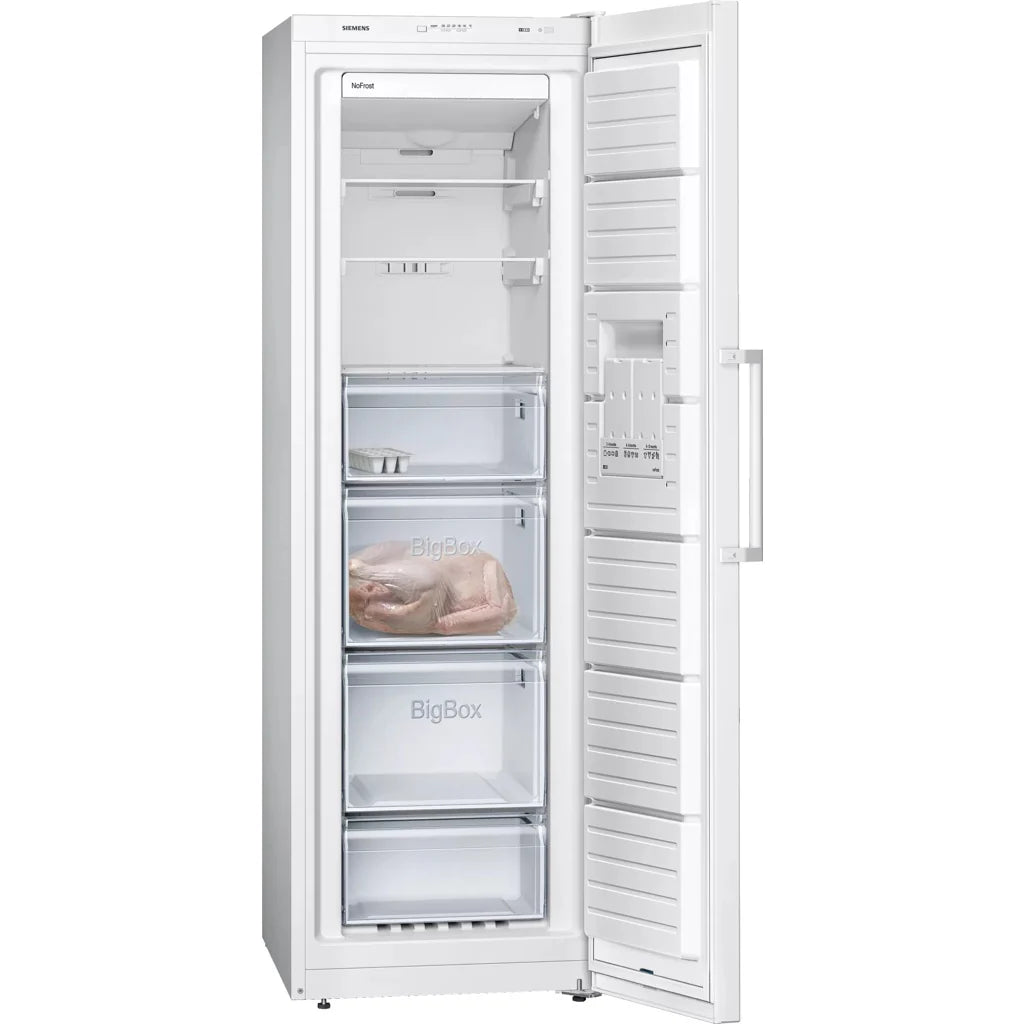2025 Congelador arcón Siemens iQ300 GS36NVWEP – 242 L, independiente, clase energética E, blanco