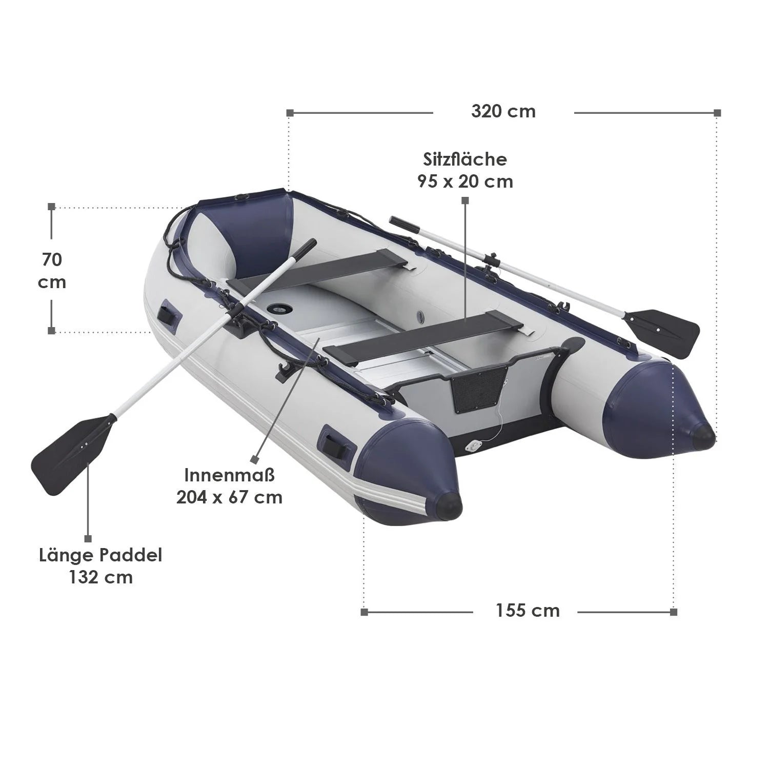 2025 Barco neumático 3.20 m